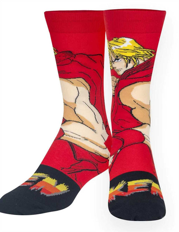 Cool Socks - Odd Sox - Men's Socks - Street Fighter Ken