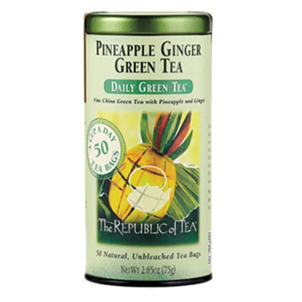 Republic of Tea - Green Tea - Pineapple Ginger (50)