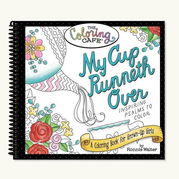 Book, Coloring - My Cup Runneth Over: Inspiring Psalms to Color
