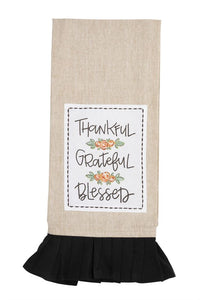 Dish Towel- Thankful Grateful