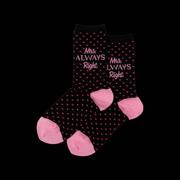 Women's Socks - Mrs. Always Right