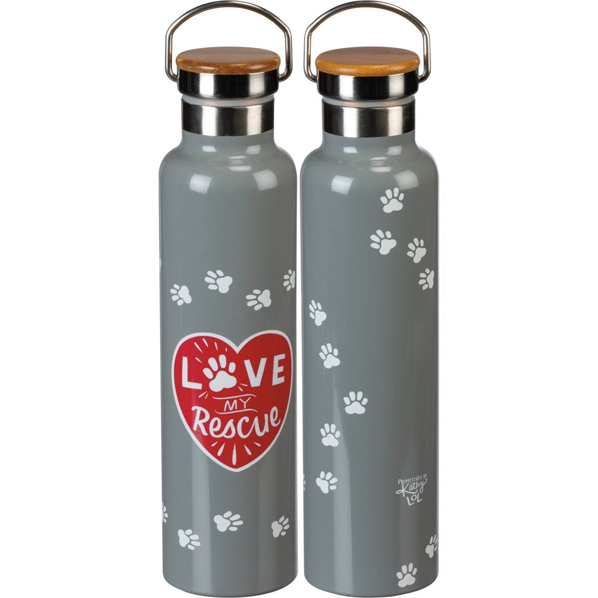 Primitives by Kathy - Insulated Bottle - Love My Rescue