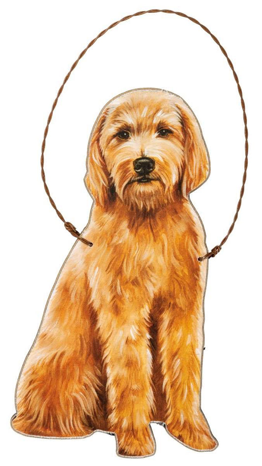 Wooden Ornament- Goldendoodle