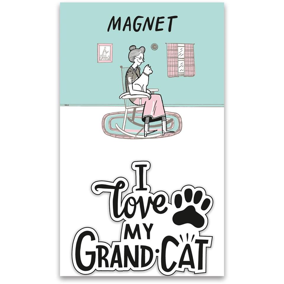 Magnet- I love My Grand-Cat