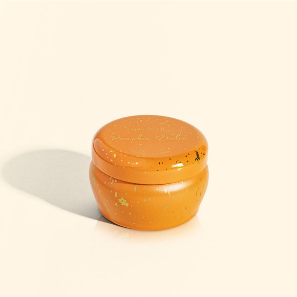 Capri Blue - Mini Glimmer Tin 3oz - Pumpkin Dulce