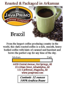 Coffee - Dark Roast - Brazil - 12oz Bag