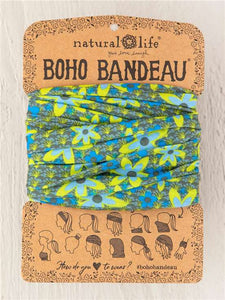 Headband - Boho Bandeau Full - Blue and Green