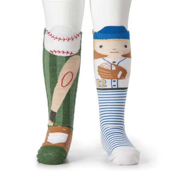 Kid's Socks - Size 18-36 Months - Baseball