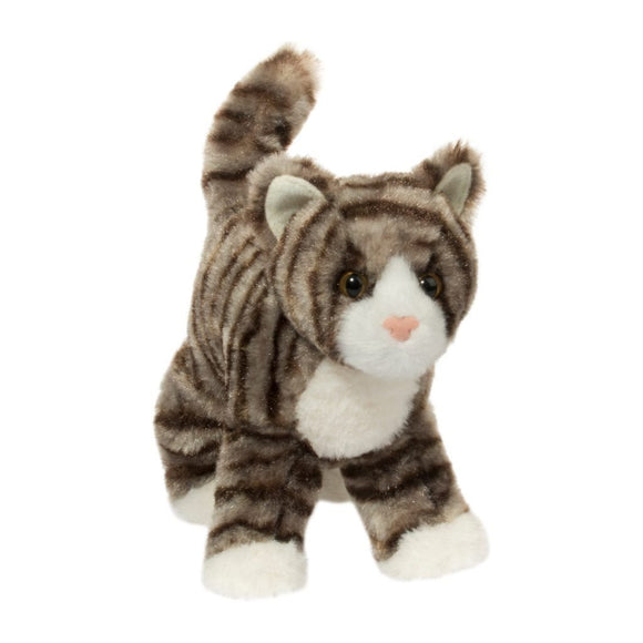 Douglas Cuddle - Animal Plush - Zigby Gray Stripe Cat