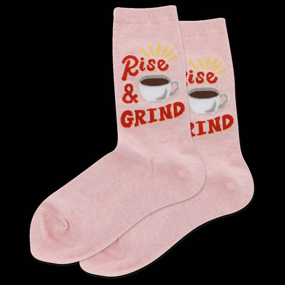 Women's Socks - Rise and Grind, Pink