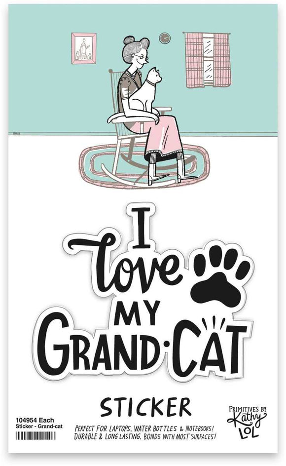 Sticker - I Love My Grandcat