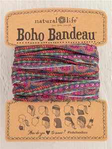 Headband - Boho Bandeau Full - Multi Scalloped
